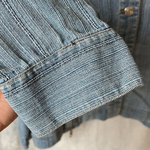 Vintage The Blues Denim Button Jacket Size 2X - Picture 6 of 15